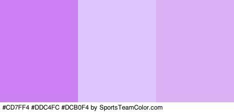 #CD7FF4 #DDC4FC #DCB0F4 Colors