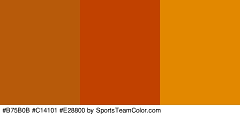 #B75B0B #C14101 #E28800 Colors