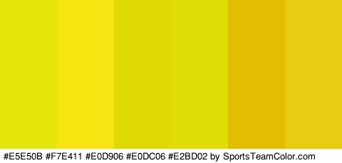 #E5E50B #F7E411 #E0D906 #E0DC06 #E2BD02 #E8CB12 Colors