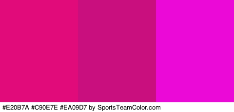 #E20B7A #C90E7E #EA09D7 Colors