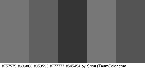 #757575 #606060 #353535 #777777 #545454 Colors