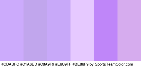 #CDABFC #C1A6ED #C8A9F9 #E6C9FF #BE86F9 #D7ACEF Colors