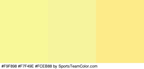 #F9F898 #F7F49E #FCEB88 Colors