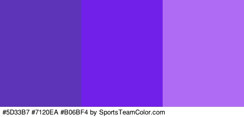 #5D33B7 #7120EA #B06BF4 Colors