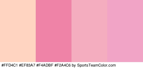 #FFD4C1 #EF83A7 #F4ADBF #F2A4C6 Colors