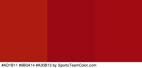 #AD1B11 #9B0A14 #A30B13 Colors