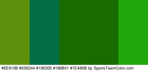 #5E910B #036D44 #196D00 #186B01 #1EA80B Colors