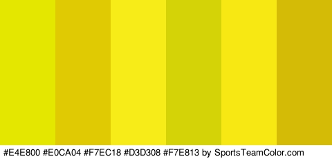 #E4E800 #E0CA04 #F7EC18 #D3D308 #F7E813 #D3BB06 Colors