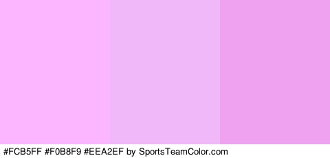 #FCB5FF #F0B8F9 #EEA2EF Colors