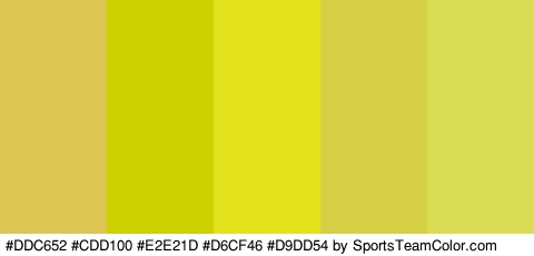 #DDC652 #CDD100 #E2E21D #D6CF46 #D9DD54 Colors