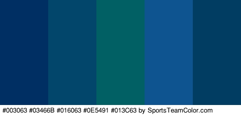 #003063 #03466B #016063 #0E5491 #013C63 Colors