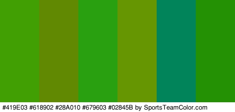 #419E03 #618902 #28A010 #679603 #02845B #249105 Colors