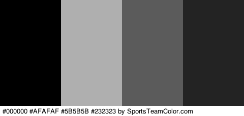 #000000 #AFAFAF #5B5B5B #232323 Colors