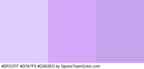 #DFCCFF #D7A7F9 #C5A3ED Colors