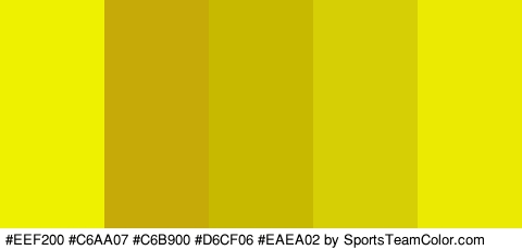 #EEF200 #C6AA07 #C6B900 #D6CF06 #EAEA02 Colors