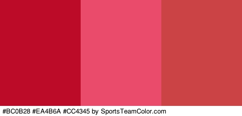 #BC0B28 #EA4B6A #CC4345 Colors