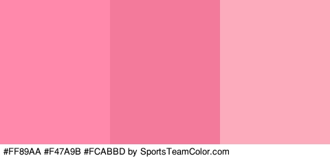 #FF89AA #F47A9B #FCABBD Colors