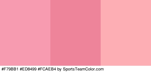 #F79BB1 #ED8499 #FCAEB4 Colors