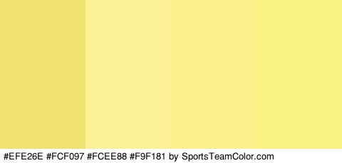 #EFE26E #FCF097 #FCEE88 #F9F181 Colors