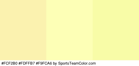 #FCF2B0 #FDFFB7 #F9FCA6 Colors