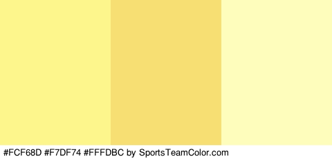 #FCF68D #F7DF74 #FFFDBC Colors