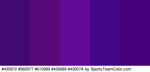 #430972 #560977 #610999 #430689 #43007A Colors