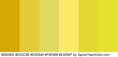 #D6A802 #E2CC3B #E0DA60 #F9EB68 #E2D92F #E2E22F Colors