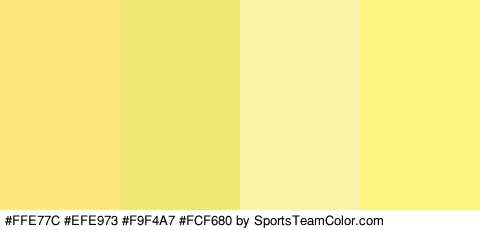 #FFE77C #EFE973 #F9F4A7 #FCF680 Colors