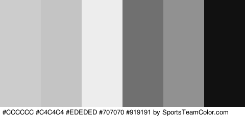 #CCCCCC #C4C4C4 #EDEDED #707070 #919191 #111111 Colors