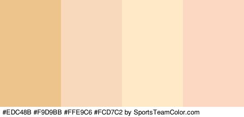 #EDC48B #F9D9BB #FFE9C6 #FCD7C2 Colors