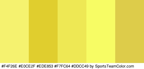 #F4F26E #E0CE2F #EDE853 #F7FC64 #DDCC49 Colors