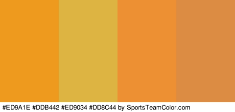 #ED9A1E #DDB442 #ED9034 #DD8C44 Colors