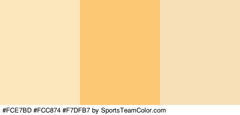 #FCE7BD #FCC874 #F7DFB7 Colors