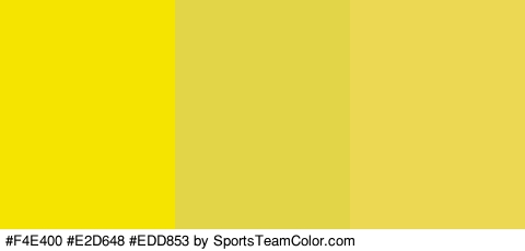 #F4E400 #E2D648 #EDD853 Colors