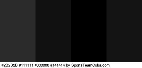 #2B2B2B #111111 #000000 #141414 Colors