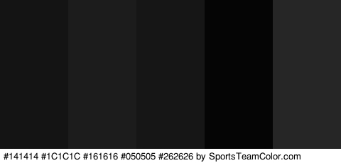 #141414 #1C1C1C #161616 #050505 #262626 Colors