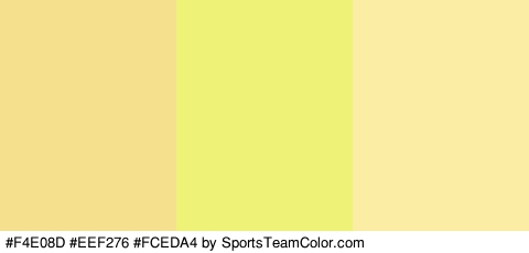 #F4E08D #EEF276 #FCEDA4 Colors