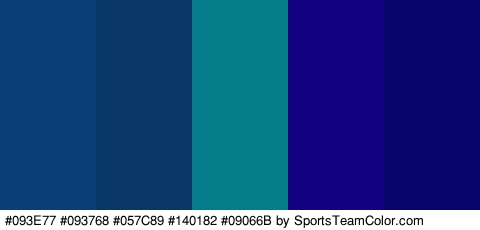 #093E77 #093768 #057C89 #140182 #09066B Colors