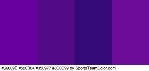 #66009E #520B84 #350977 #6C0C99 Colors