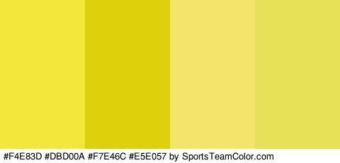 #F4E83D #DBD00A #F7E46C #E5E057 Colors