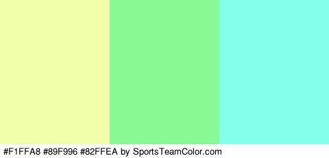 #F1FFA8 #89F996 #82FFEA Colors