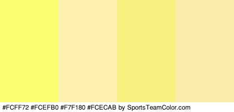 #FCFF72 #FCEFB0 #F7F180 #FCECAB Colors