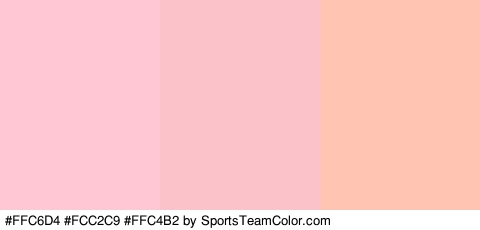 #FFC6D4 #FCC2C9 #FFC4B2 Colors