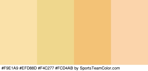 #F9E1A9 #EFD88D #F4C277 #FCD4AB Colors