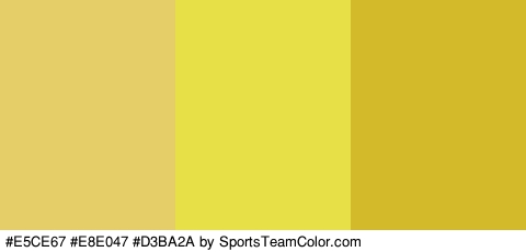 #E5CE67 #E8E047 #D3BA2A Colors