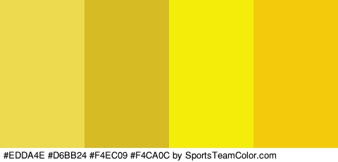 #EDDA4E #D6BB24 #F4EC09 #F4CA0C Colors