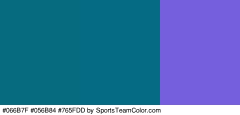 #066B7F #056B84 #765FDD Colors