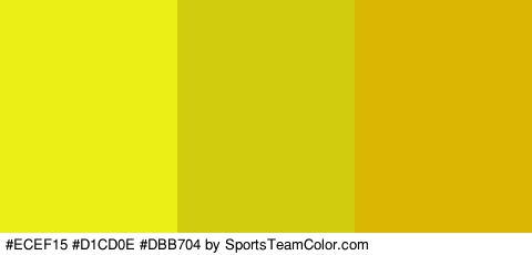 #ECEF15 #D1CD0E #DBB704 Colors