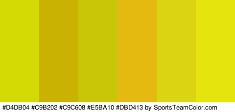 #D4DB04 #C9B202 #C9C608 #E5BA10 #DBD413 #E5E50D Colors