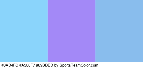 #8AD4FC #A388F7 #89BDED Colors